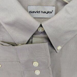 David Taylor Long Sleeve Button Down 16 1/2 ( L )